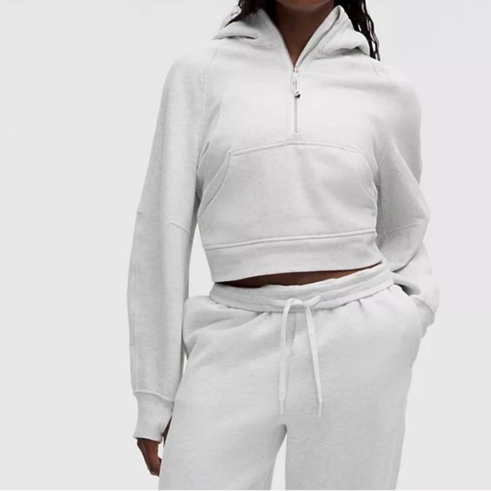 Lululemon Athletica Light Gray Scuba Sweatshirt